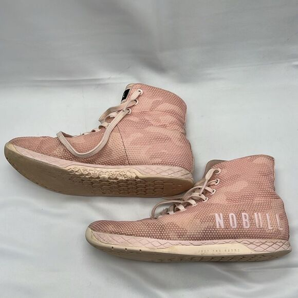 NOBULL Pink Camo High Top Workout Lifting Shoes - Picture 3 of 10